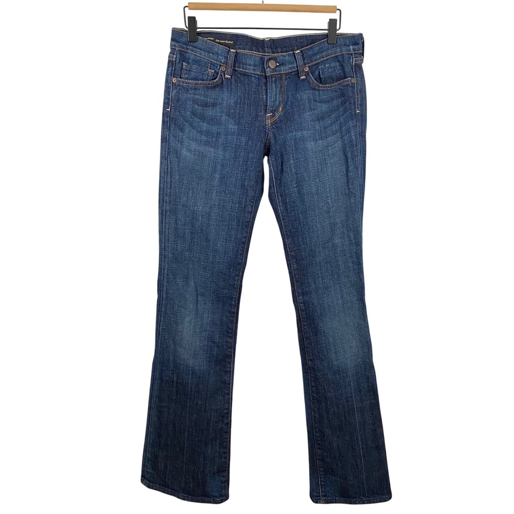 Citizens of Humanity Womens Margo Low Rise Bootcut 29 Blue Dark Wash Y2K Cotton